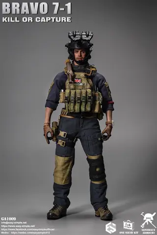 1/6 ES GA1009 Den brittiska soldatdockan Duty Man The Call komplett set rörlig actionfigur SAS för fans samlare ENKELT & ENKELT 10 best sales actionfigur call of duty - №5