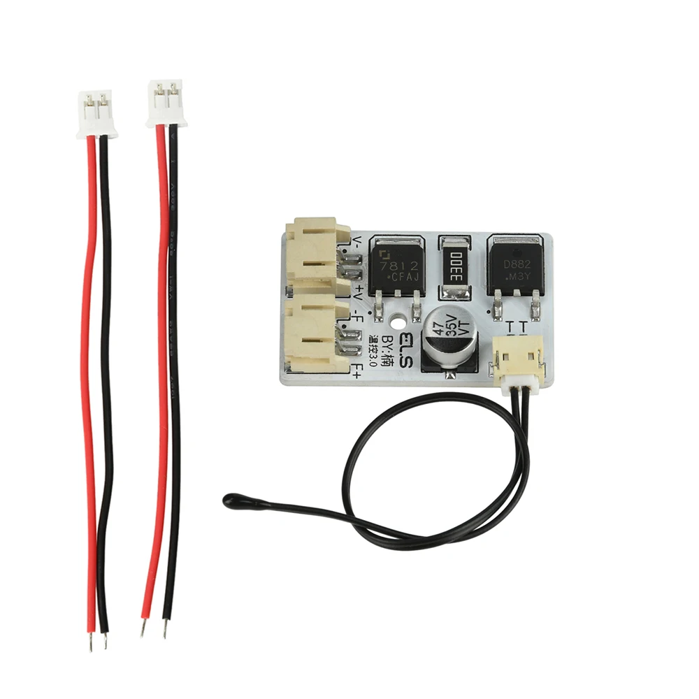 Fan Temperature Control Board DC Fan Controller Automatic Speed Regulator Step-Down Module for DIY Projects