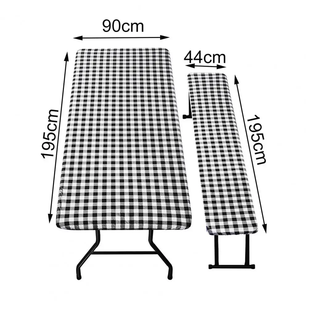Obrus wodoodporny antypoślizgowy odporny na kurz olejoodporny odporny na plamy dopasowany stół piknikowy pokrywa pokrywy ławek do dekoracji na