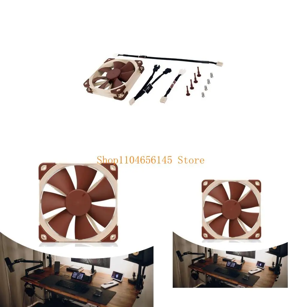 

5asd PC Computer Case Fan 120mm Quiet Fan CPU Cooling Fan Cooling Radiator Fan 5V 4Pin 1500RPM Cooling Fan for Computer