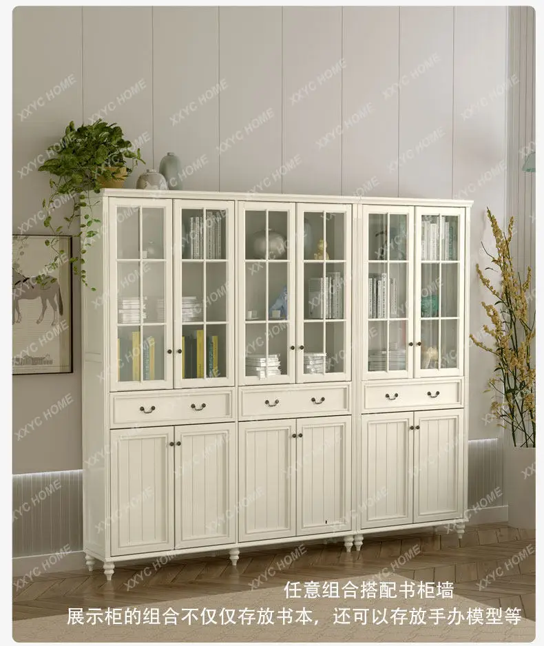 

Display cabinet with glass door, household study, whole wall storage locker