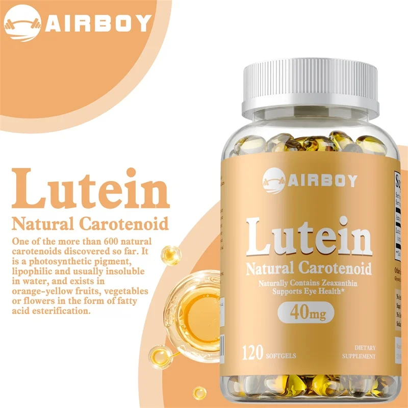 Lutein 40mg - Antioxidants, Improve Eye Edema, Protect Retinal Area, Macular Health, Improve Visual Clarity, Enhance Immunity
