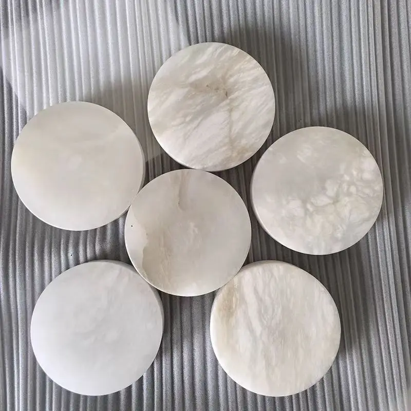 2026 الحديثة الحد الأدنى الرخام الطبيعي وحدة إضاءة LED جداريّة مصباح غرفة المعيشة خلفية غرفة نوم السرير الممر مصباح لتهيئة الجو إضاءة المنزل #6