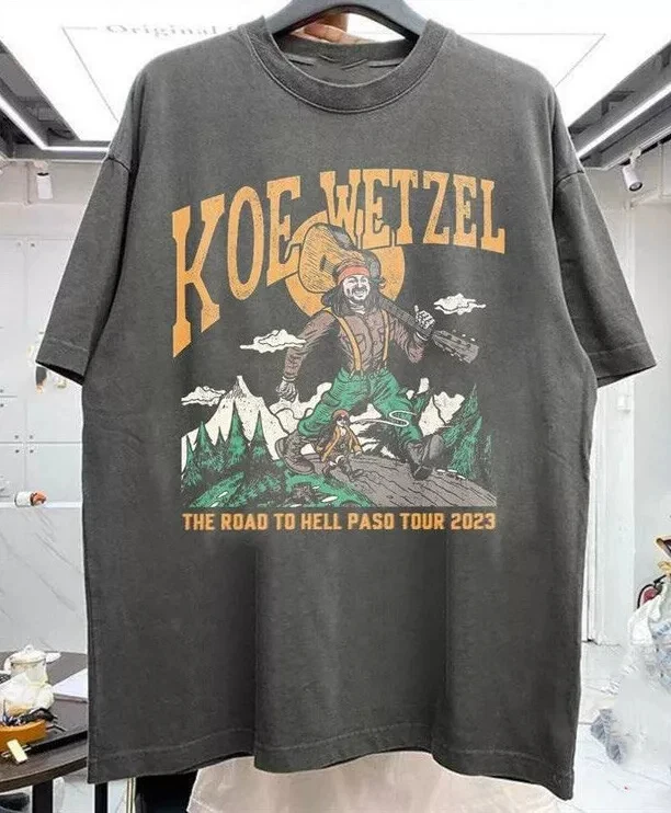 Camiseta Koe Wetzel THE ROAD TO HELL TOUR, camisetas completas para hombre