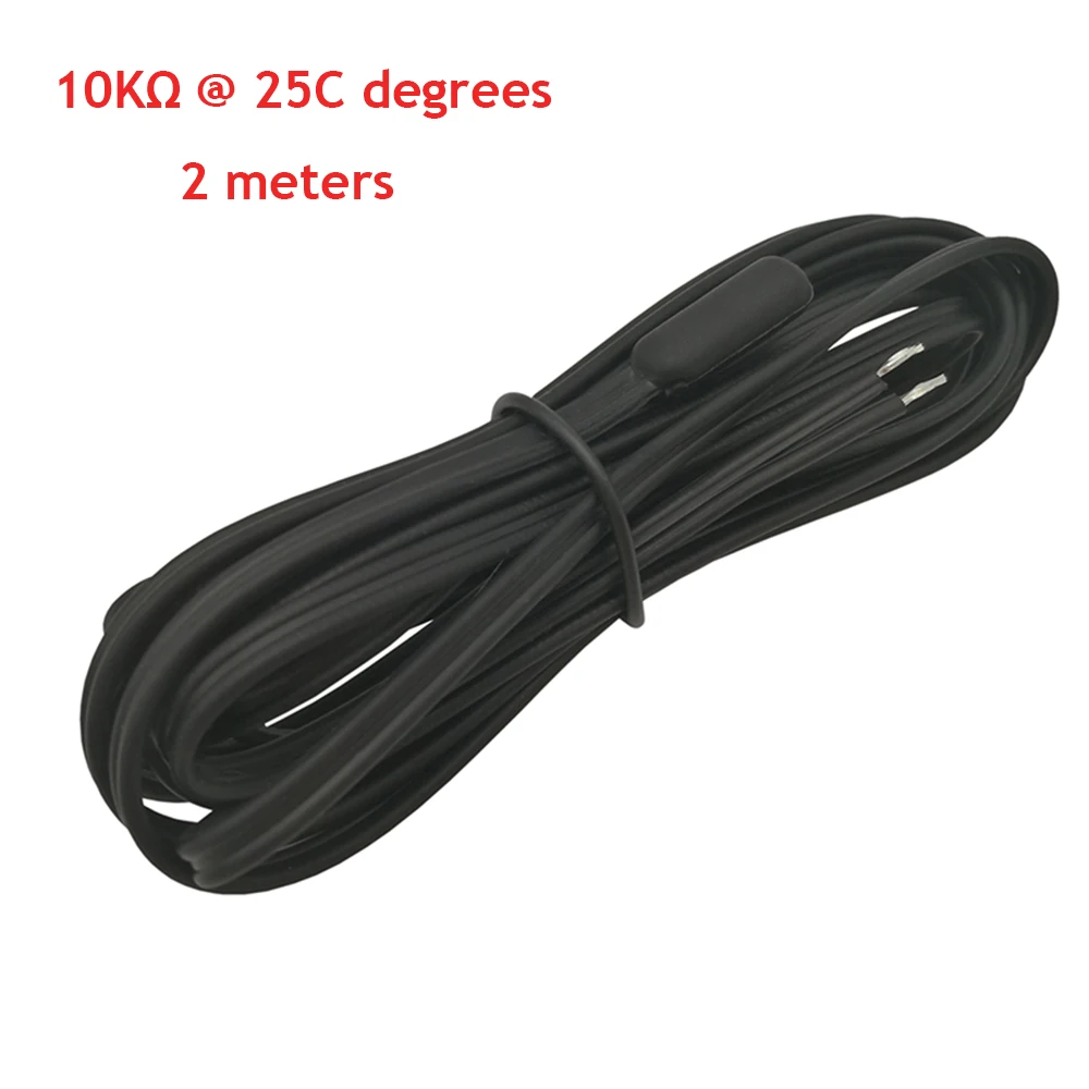 MINCO HEAT Black 2M 10K Ohm Temperature Sensor STC-1000 Sensor Probe 1PC