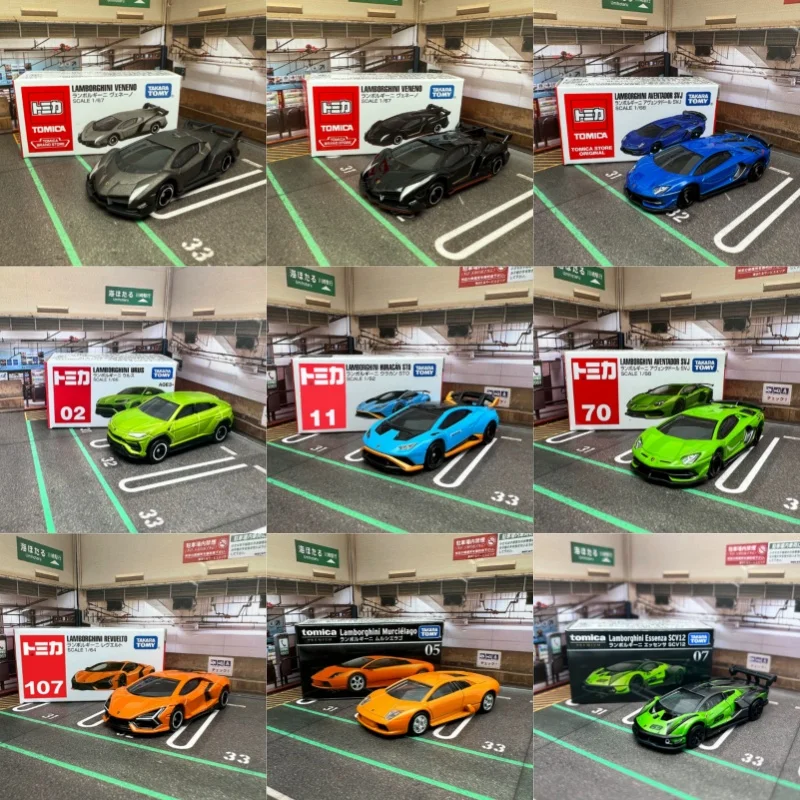 

Tomy Diecast Car Lamborghini Aventador Svj No 70 Alloy Car Model Green Supercar For Collection Display Adult Hobby Collectors