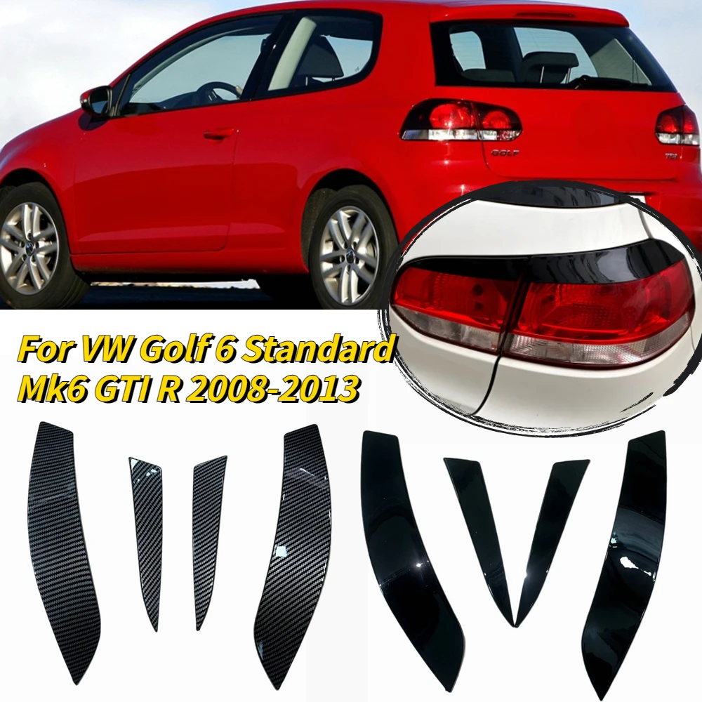 

Для VW Golf 6 Standard Mk6 GTI R задние фары, веки, брови 2008 2009 2010 2011 2012 2013, крышка заднего фонаря, наклейка на лампу