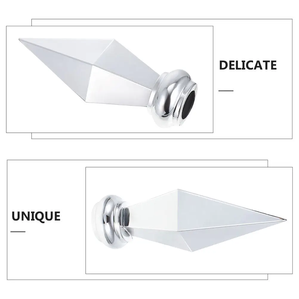 2Pcs Flagpole Finial Aluminum Alloy Design Replacement Topper for Indoor Outdoor Garden Patio Conference Hall