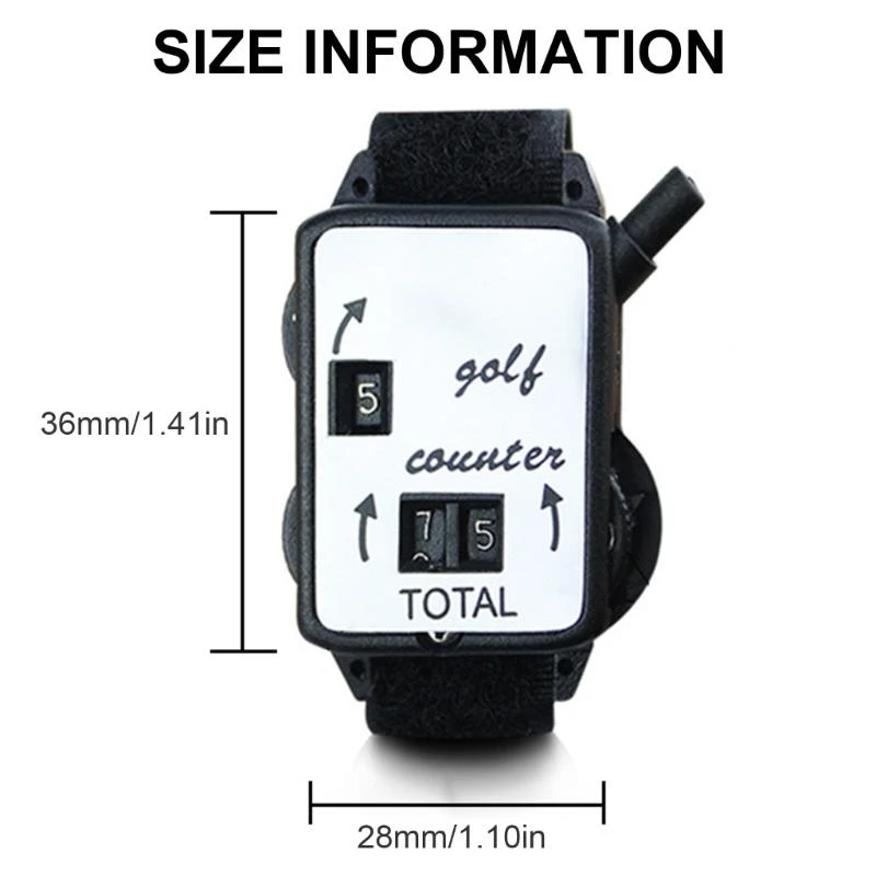 Controllo dei golfs Counter Watch con reset Golfs Score Keepers Manuale Indicatore 4xbb