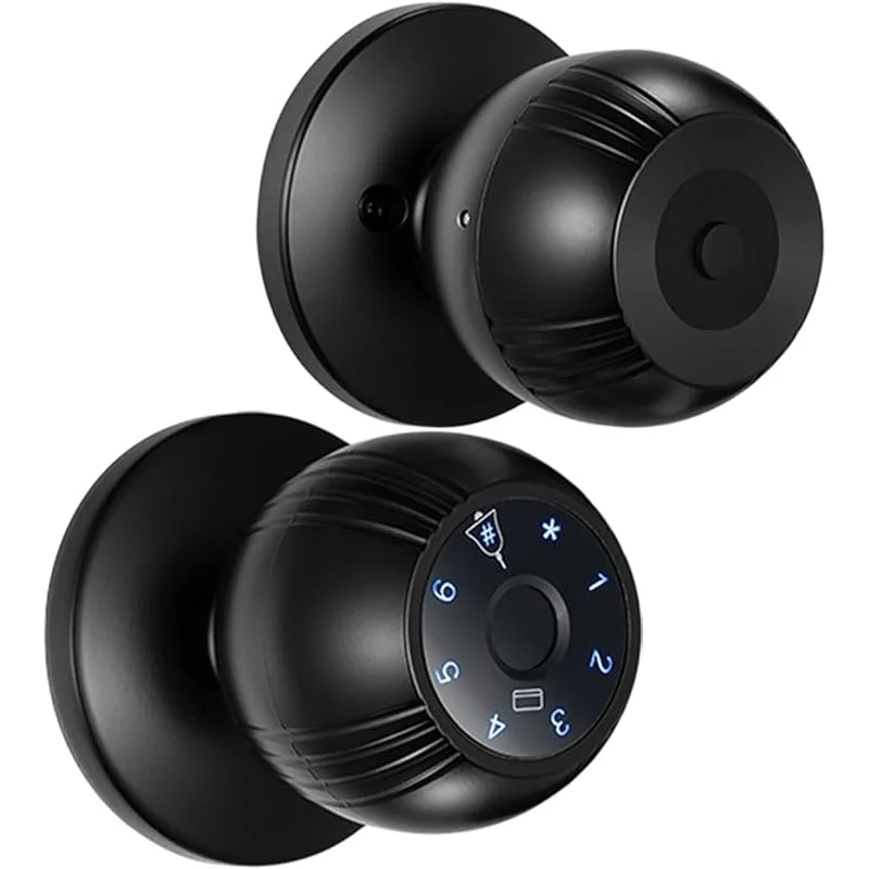 

Smart Door Knob, Fingerprint Lock Keyless Entry with WiFi Remote, App Control, Password Card