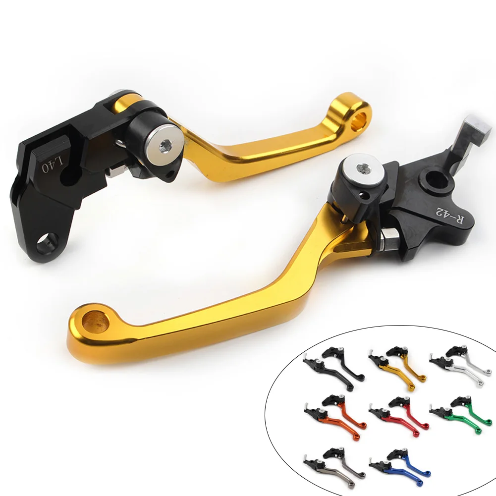 1Pair Motorbike CNC Pivot Clutch Brake Levers  For Suzuki DRZ400S DRZ400E 2000-2022 & DRZ400SM 2005-2022 8Colors