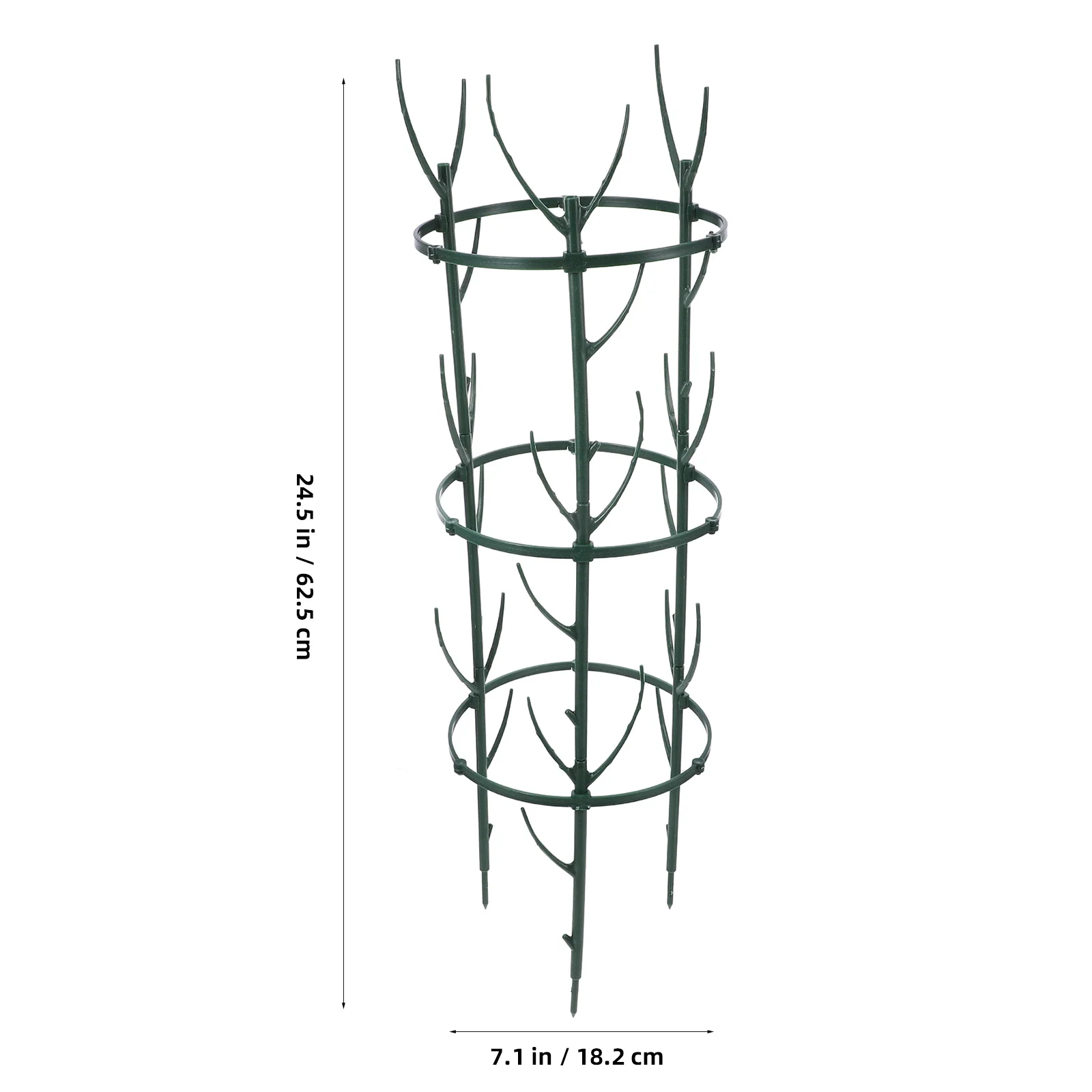

Garden Plant Trellis 3 Tiers Stackable Detachable Climbing Plants Twig Support Indoor Elegance Plant Sticks Support Tall