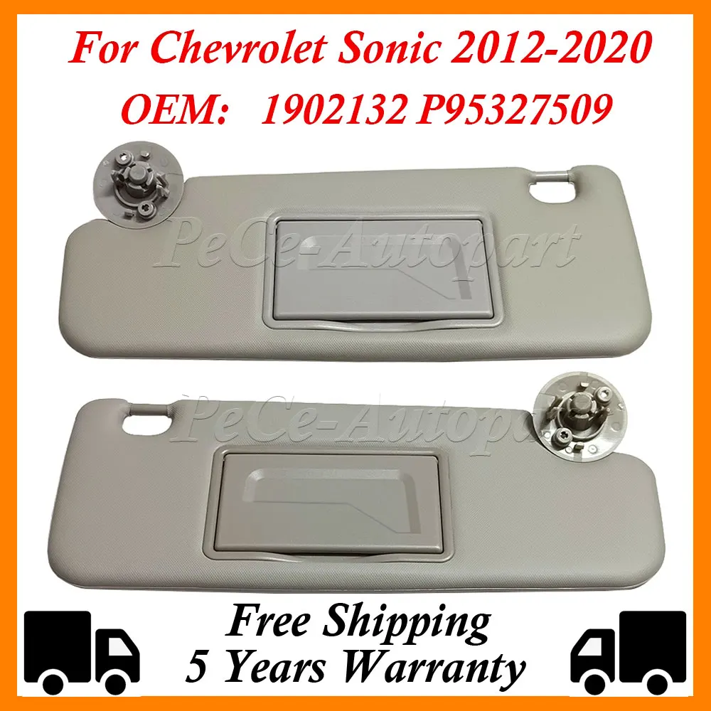 Car Sun Visor 1902132 P95327509 For Chevrolet Sonic 2012-2020 Spark 2011-2022 Cruze 2009-2014 Aveo 2011 2012 2013 Accessories — zdjęcie 3