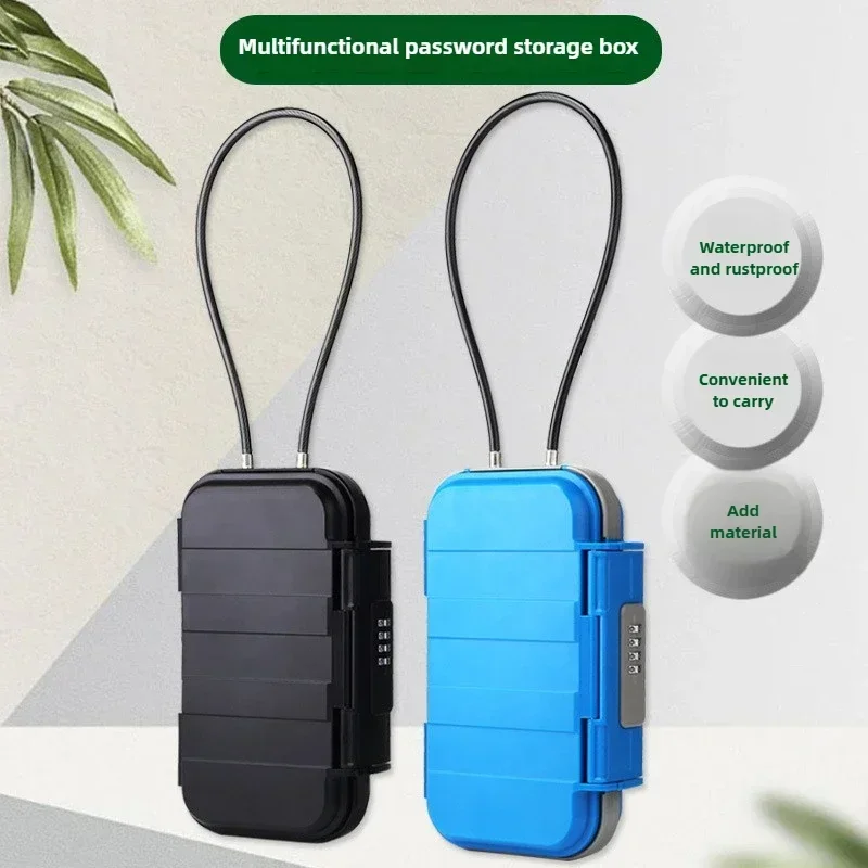 New Outdoor Convenient Beach Lock Box Detachable Portable Lock BoxMini Portable Phone Card Key Anti Loss Lightweight Storage Box