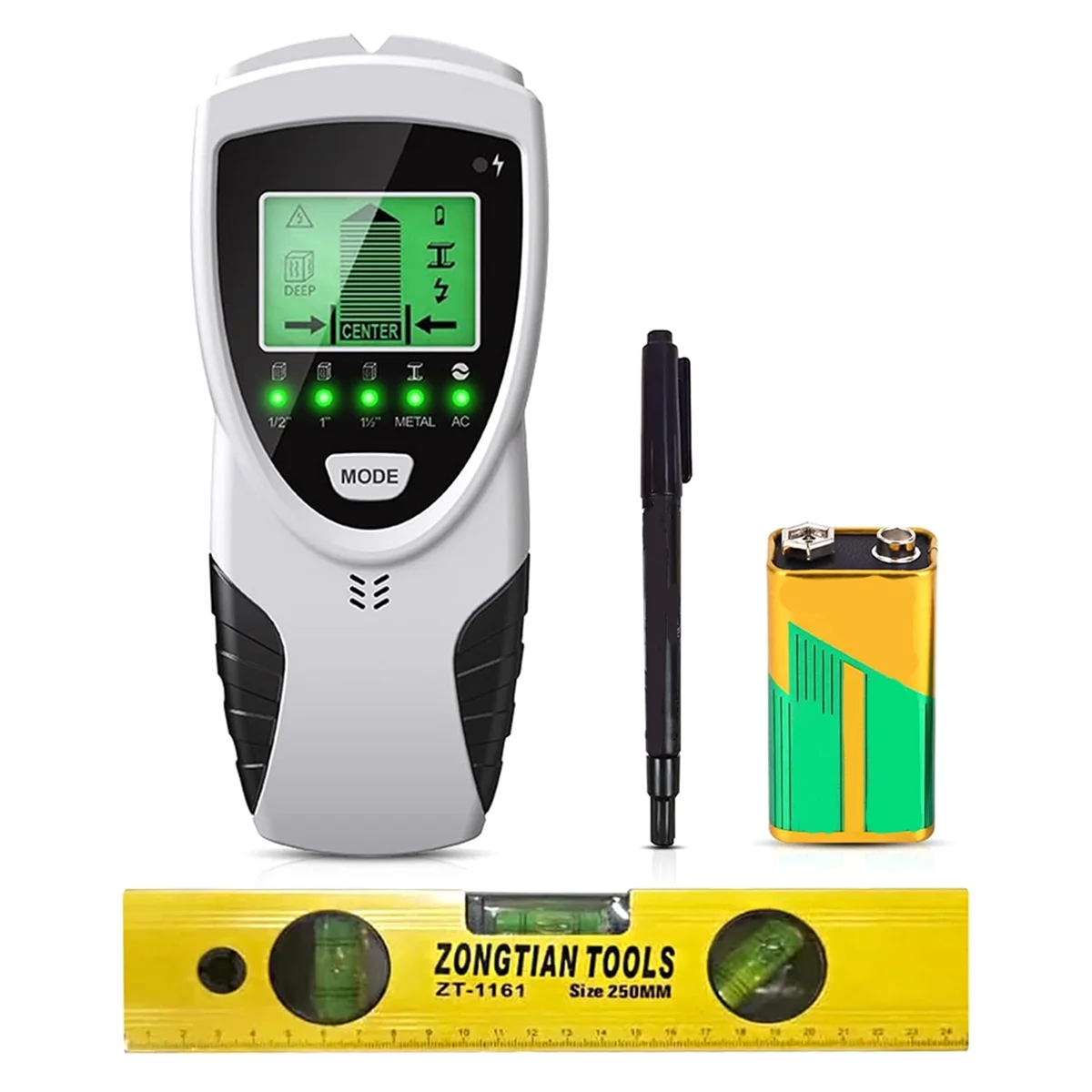 

Stud Finder Wall Scanner 5-in-1 Upgraded Electronic Wall Scanner,Spirit Level Wood Metal and AC Wire Detection