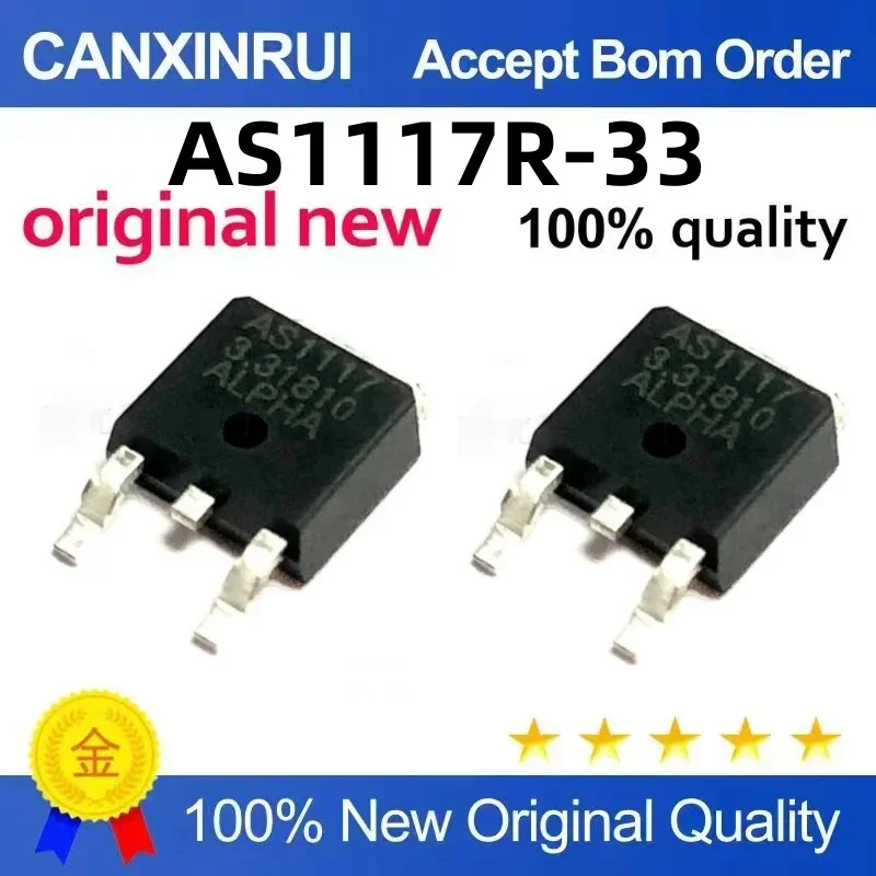 

(5-100 pieces) Brand new original AS1117R-33 TO-252 spot chip IC