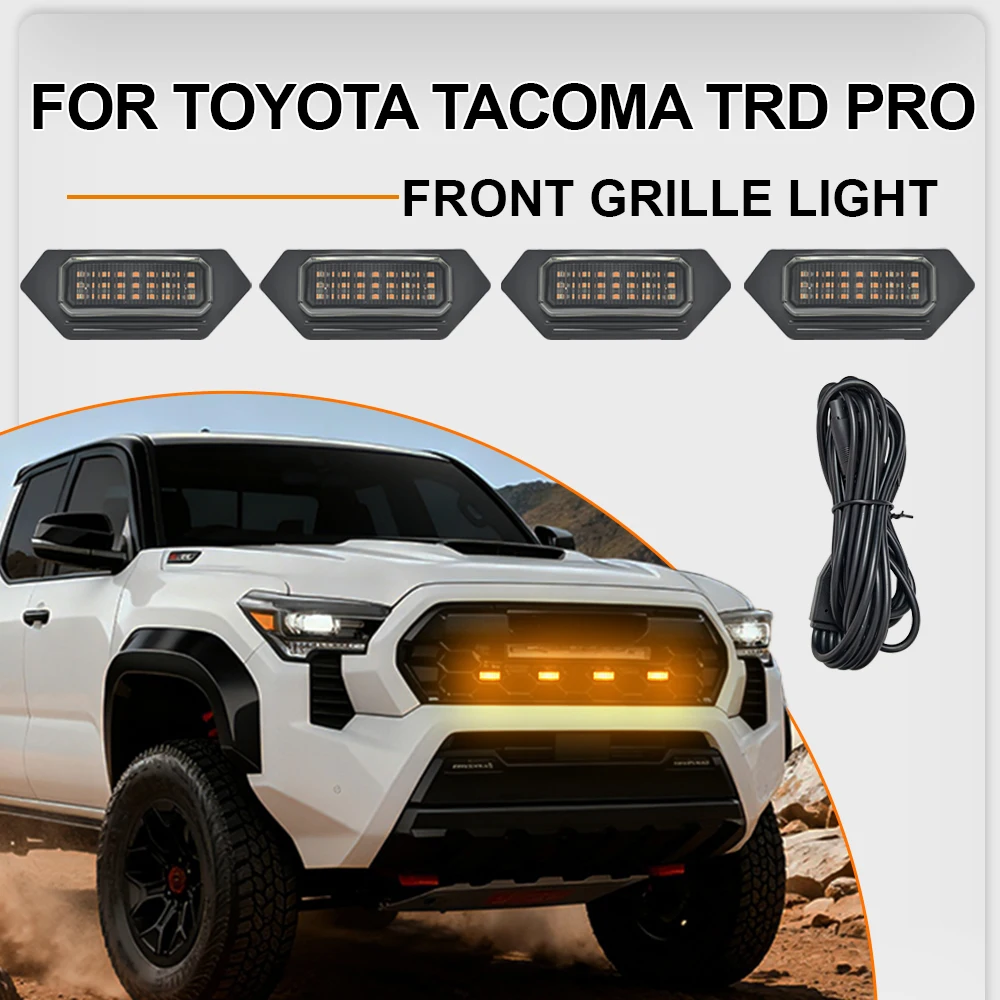 

LED Front Grille Light FOR TOYOTA TACOMA TRD PRO RunningLight Wheel Eyebrow Lamp For Pickup truck 12V