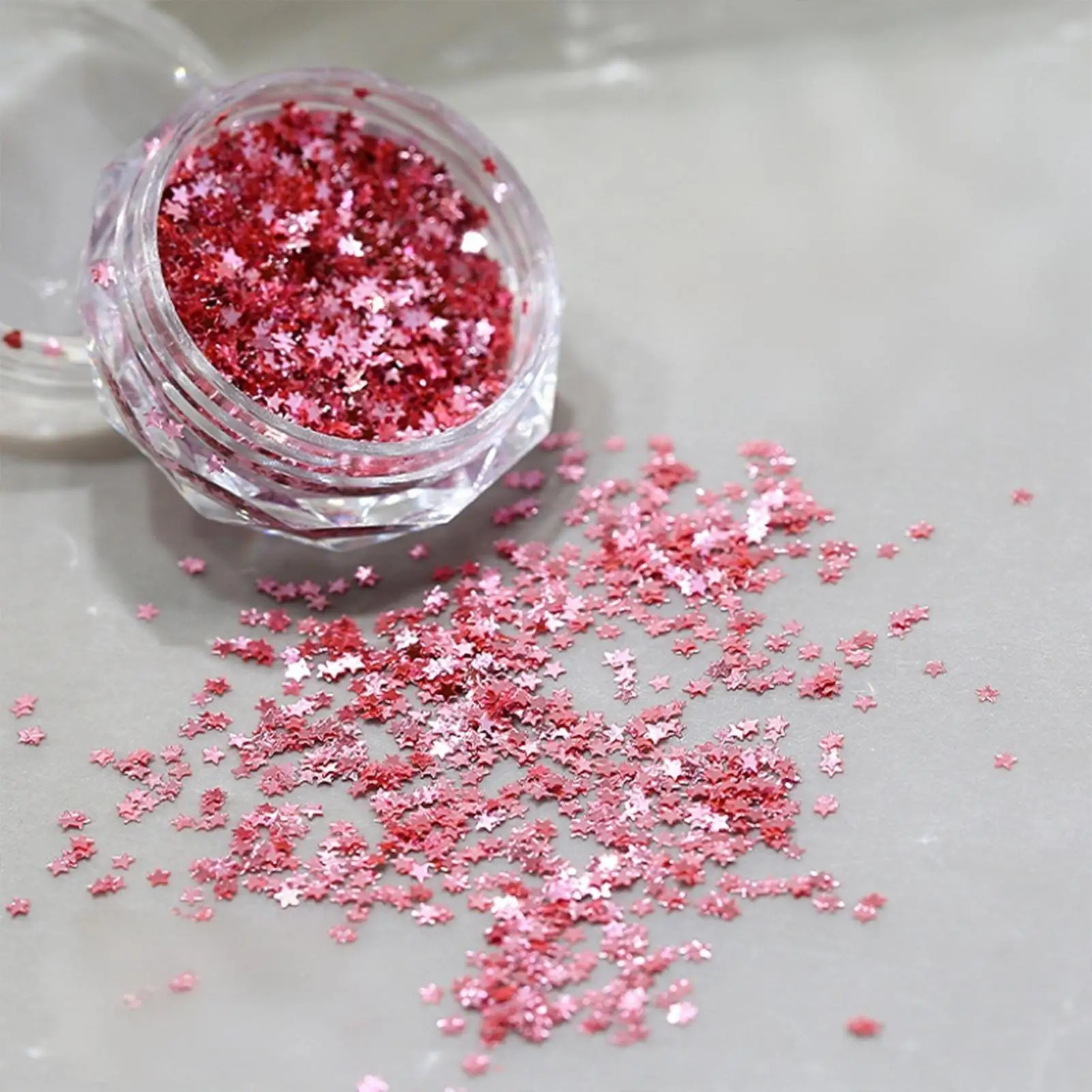 Star Nail Sequins Mixed Size Glitter Nail Charms Sparkly 3D Decoration Five Point Star Nail Arts Accessories DIY Manicure