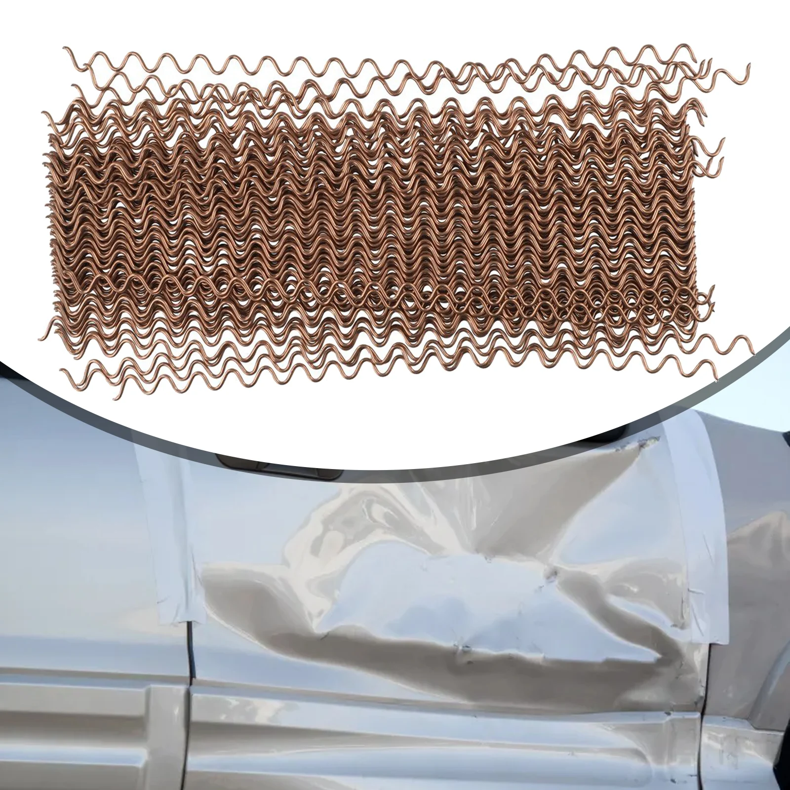 50/100pcs Wave  Welding Wire  Dent Repair  Fix Spot  Welding Thick  Body Work Puller Car Wiggle Electrodes Wave Wires Consumable
