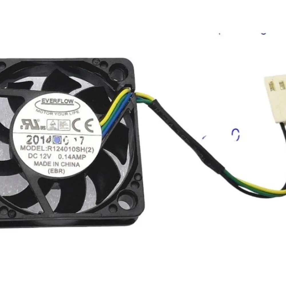 New For Everflow 4010 4cm 40mm Pwm Fan R124010sh (2) 12V 0.14a 4-Wire Pulse Speed Control Cpu Cooler