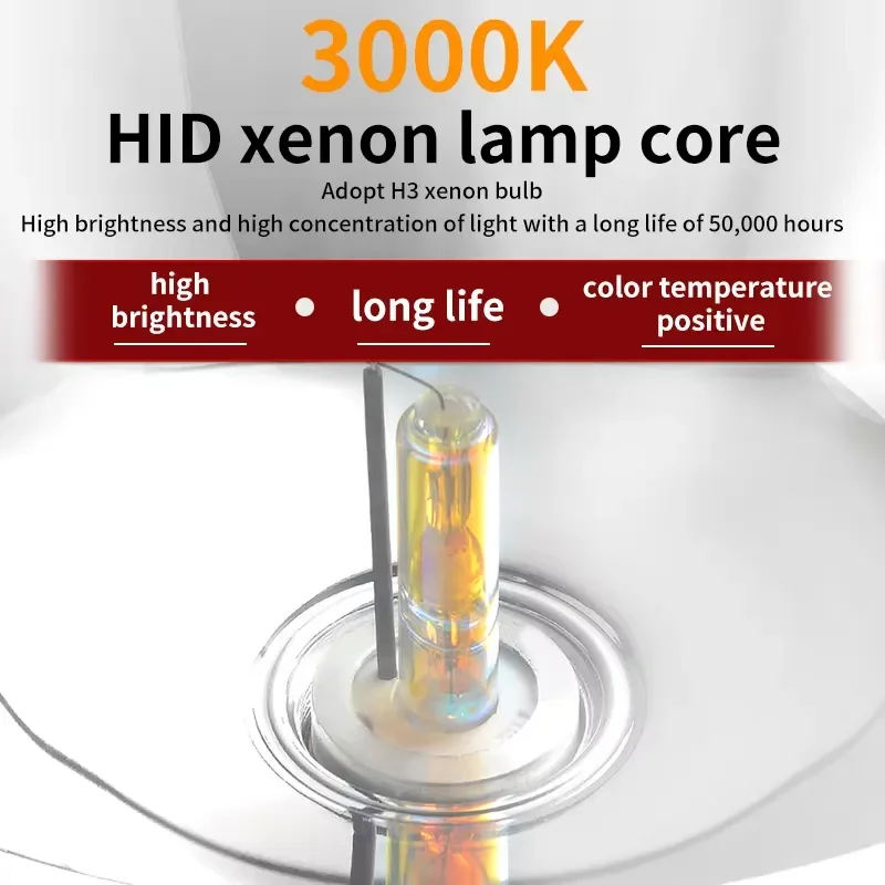 200W Motorcycle Helmet Headlight Bright Golden Beam Long Distance Xenon Lamp Dual Switch Control High Power Bike Lighting