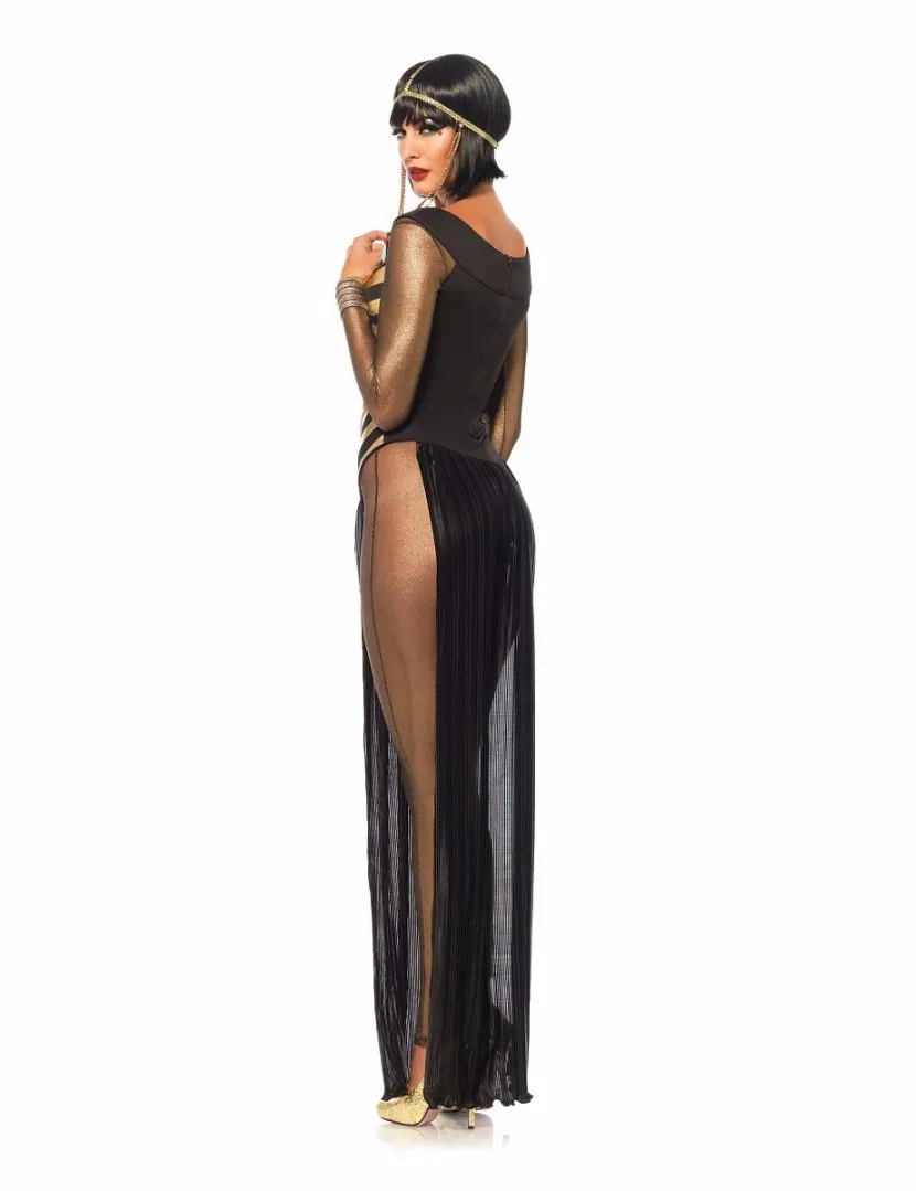 Deluxe Queen Of the Nile Adult Egyptian Cleopatra Costume for women's Sexy halloween Cosplay Party Fancy Dress Outfit Costume image 2