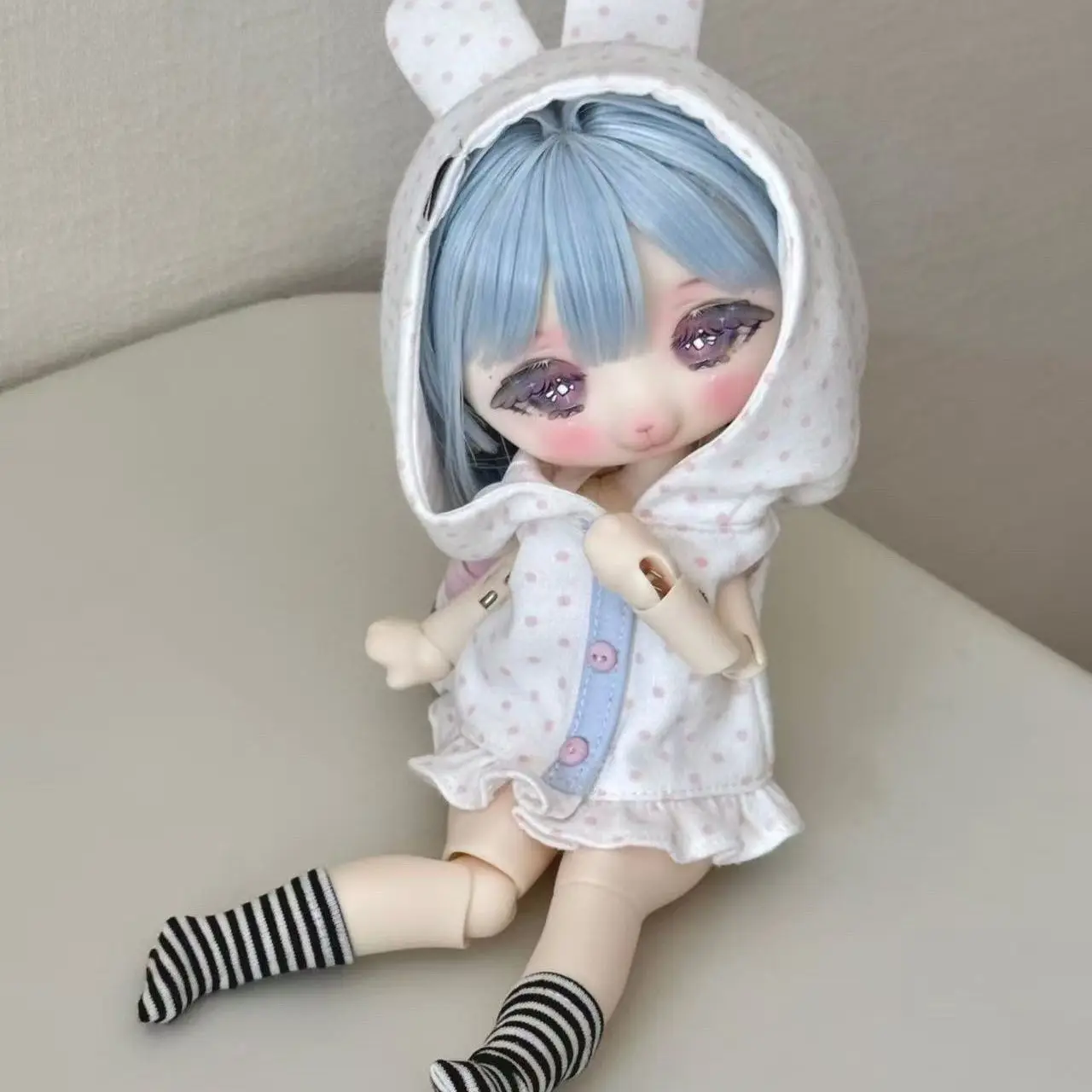 Fashion 1/6 Doll's Clothes Suit for 30cm Bjd Doll Cute Dress Set Girl Toys Dress Up Play House Gift Doll Accessories, No Doll