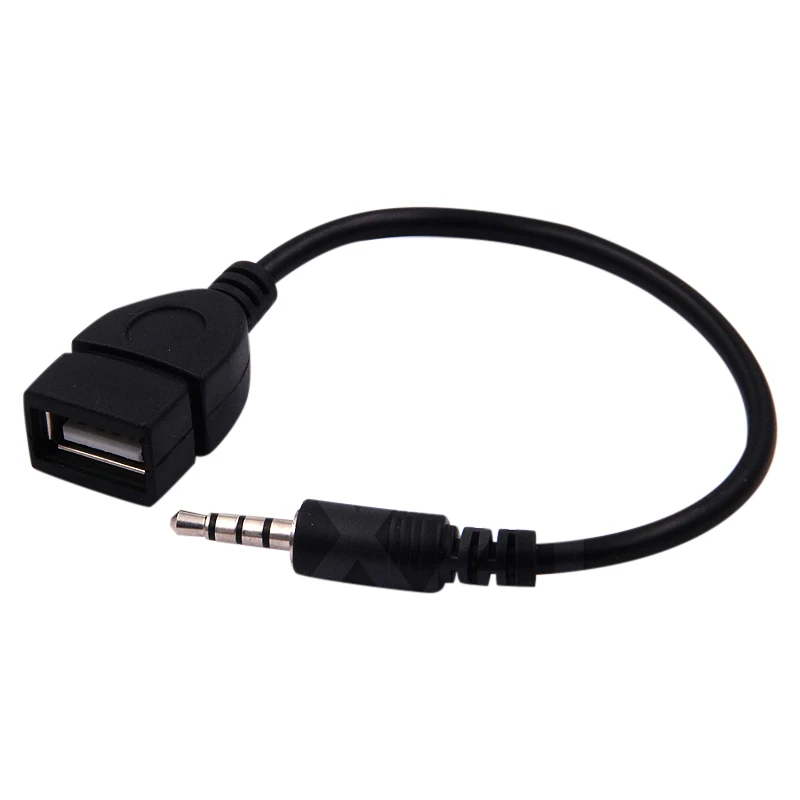 

3,5 мм мужской аудиоразъем AUX к USB 2.0 типа A женский OTG конвертерный кабель-адаптер