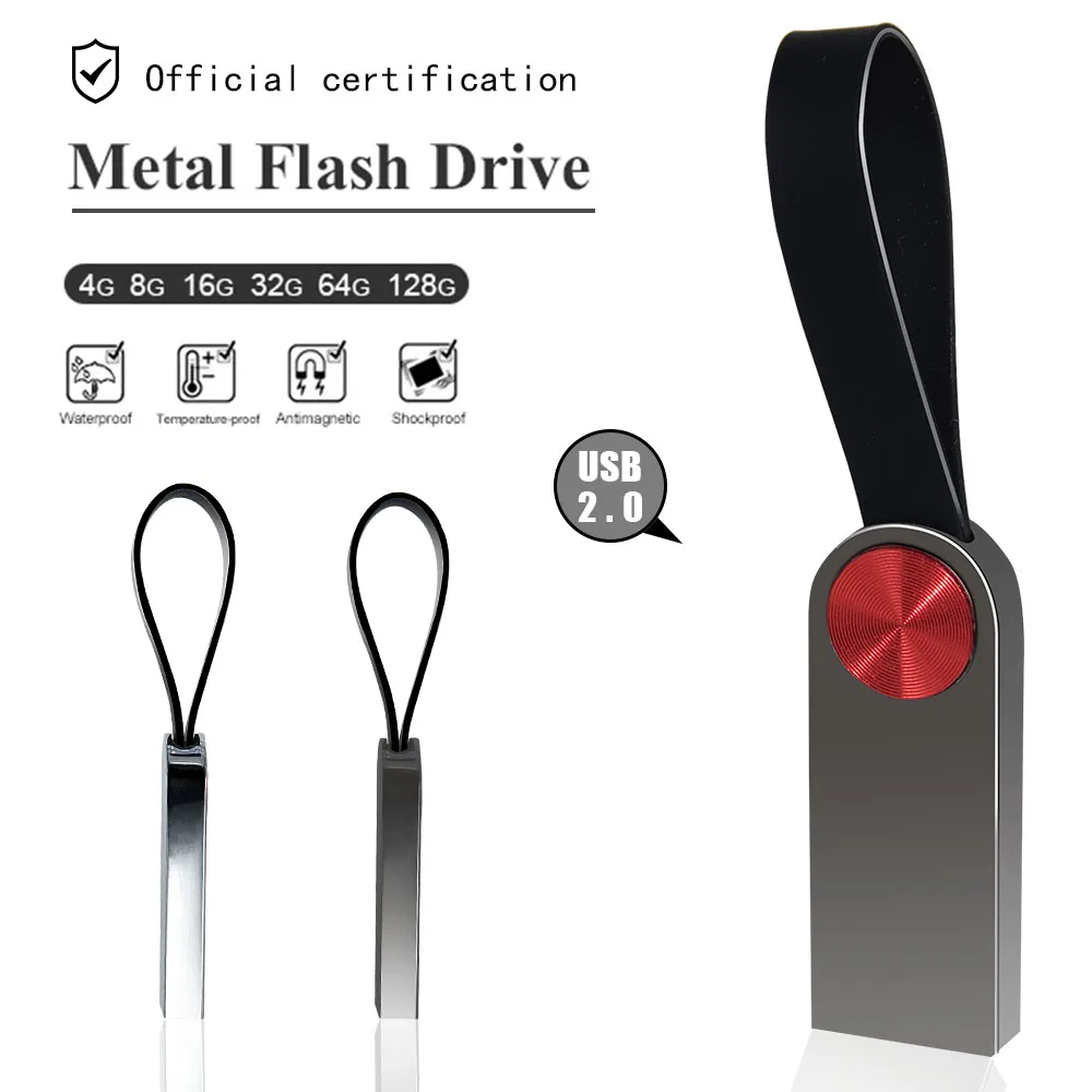 Unidad Flash USB 2,0 de Metal, Pendrive Personal de almacenamiento, 4GB, 8GB, 16GB, 32gb, 64g, precio al por mayor