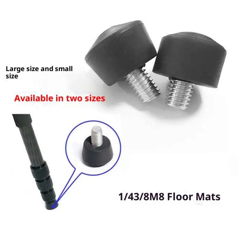 1PC Anti-Slip Rubber Foot Pad for Tripod & Monopod Universal 3/8' 1/4' M8 Photography Accessory with Spike