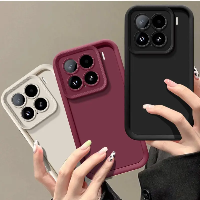 Luxuriöse matte Hülle für Xiaomi 15, Xiaomi 15, stoßfeste, weiche Schutzhülle für die Rückseite