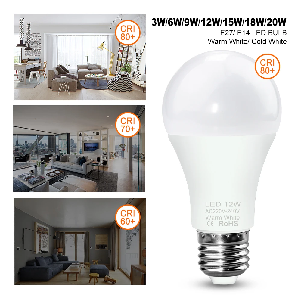 LED Bulb 220V E27 Corn Lamp Warm White Light LED Chandeliers Bulb 240V Spotlight LED Lampara 3W 6W 9W 12W 15W 18W 20W For Home image 4