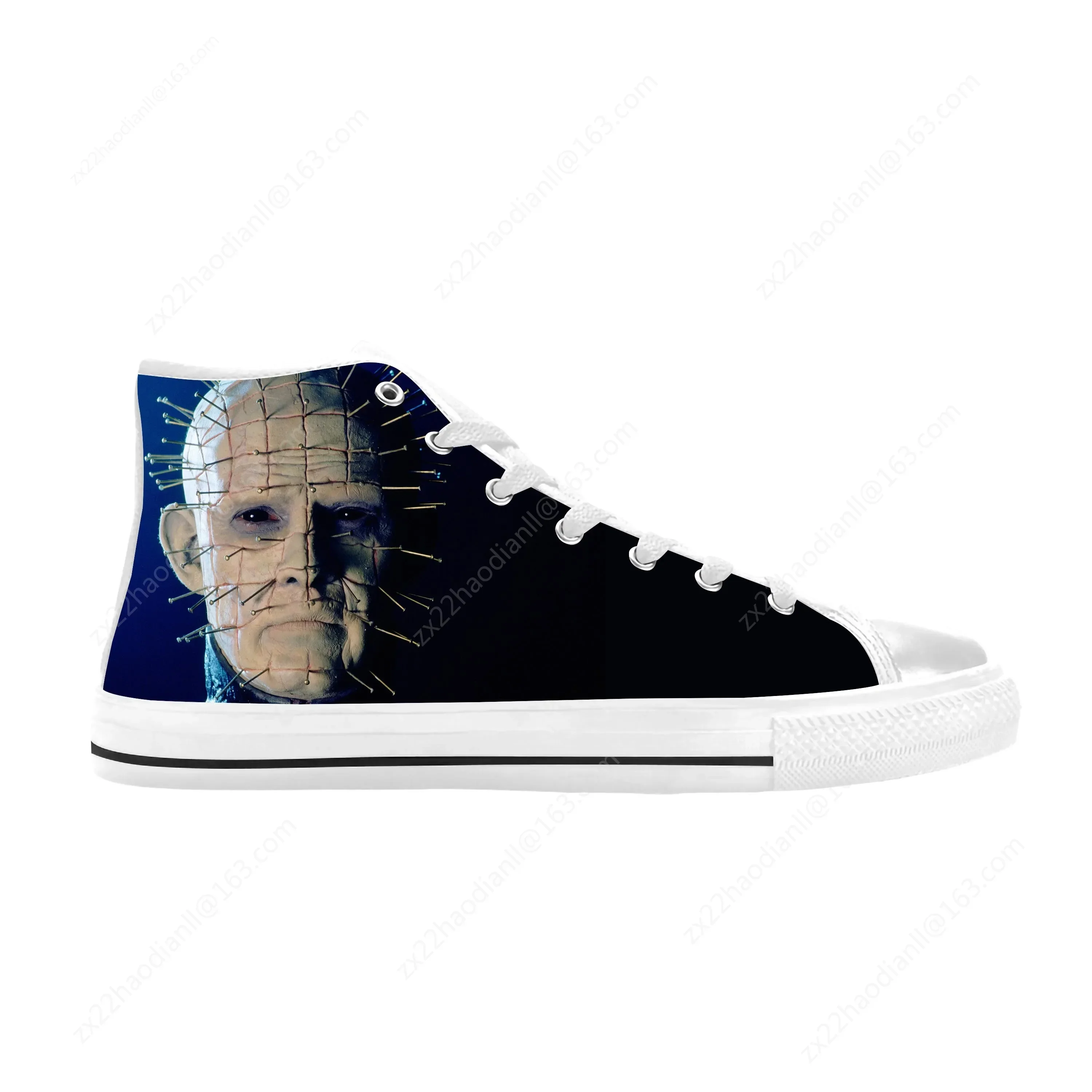Pinhead Hellraiser Horror Halloween Scary Gothic Casual Cloth Shoes High Top Comfortable Breathable 3D Print Men Women Sneakers