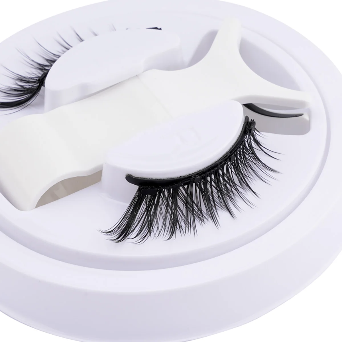 1 par de pestañas magnéticas para ojos con extremos alados, pestañas magnéticas suaves y reutilizables, aspecto Natural, pestañas postizas 3D, maquillaje con herramienta