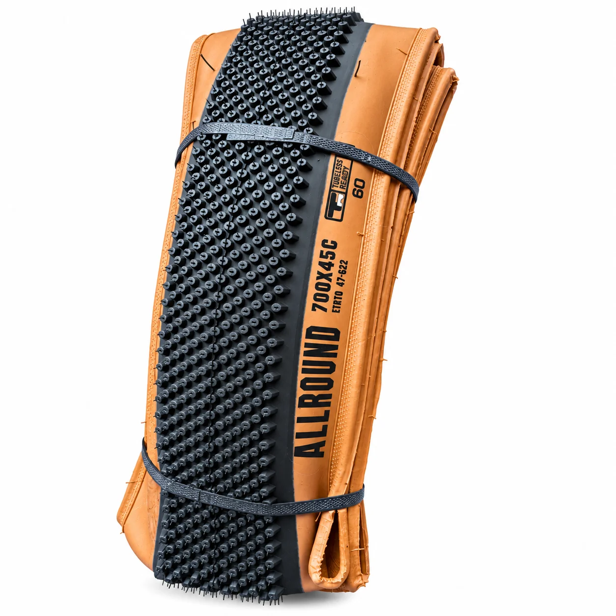 Ontrack Gravel-Bike-Reifen 700x40C 700x45C Tubeless Ready 60TPI Kevlar Faltbarer Tanwall-Fahrradreifen für Gravel, Straße und Dirt-Trail – Detail 2