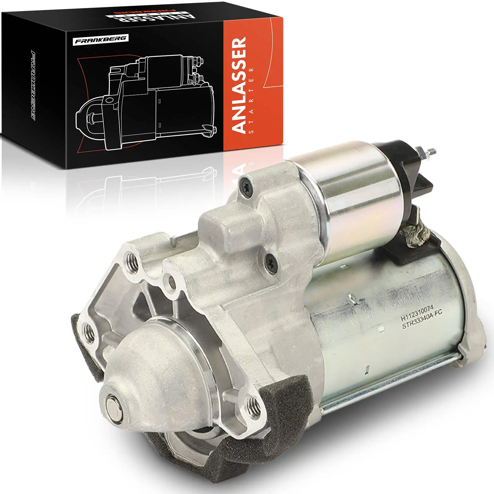 Frankberg 1x startmotor voor Nissan Qashqai II SUV, X-Trail, Opel Vivaro B bestelwagen, Combi, Chassis/Cab, en Renault M0T39371