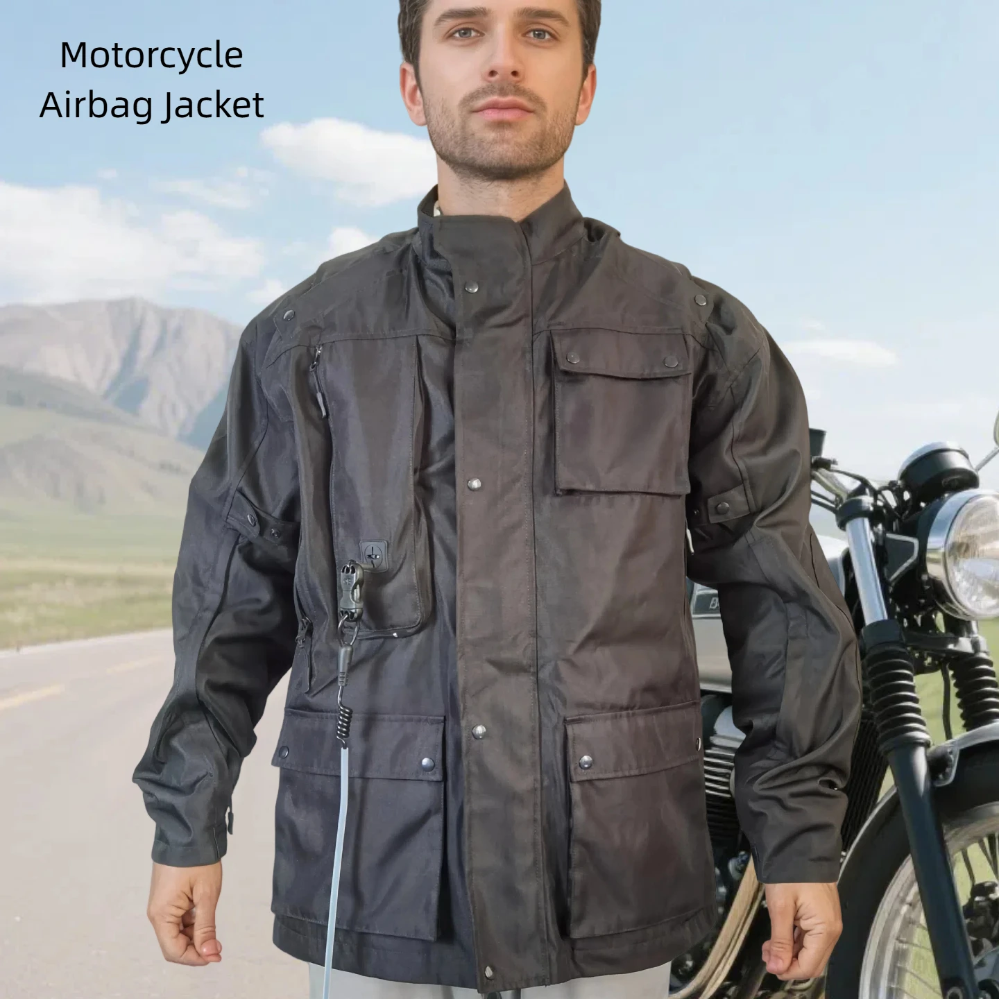 

Мотоциклетная куртка для команды гонщиков, сертифицированная CE, ветрозащитная, водонепроницаемая, дышащая, с защитой от УФ-излучения, для приключений, с надувной защитой