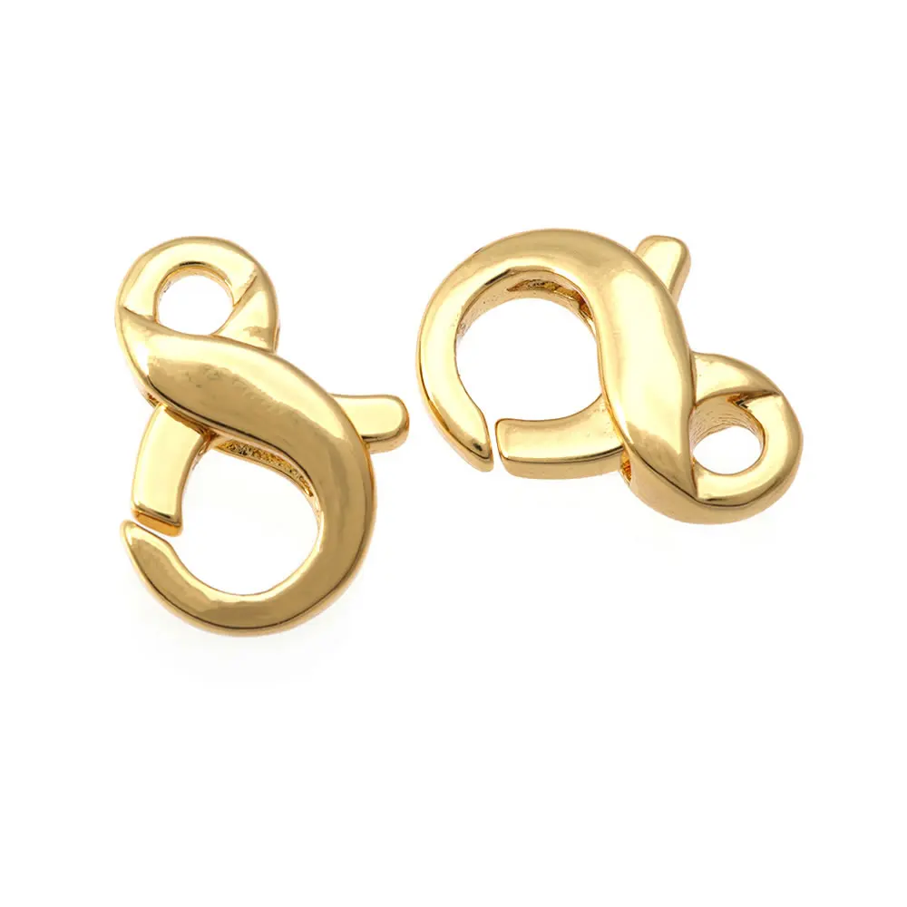 Karabinerverschlüsse aus 18 Karat Gold, Messing, Verbindungsverschlüsse, Schmuck, Halsketten, Armbänder, Herstellung von Zubehör, DIY-Zubehör – Detail 31