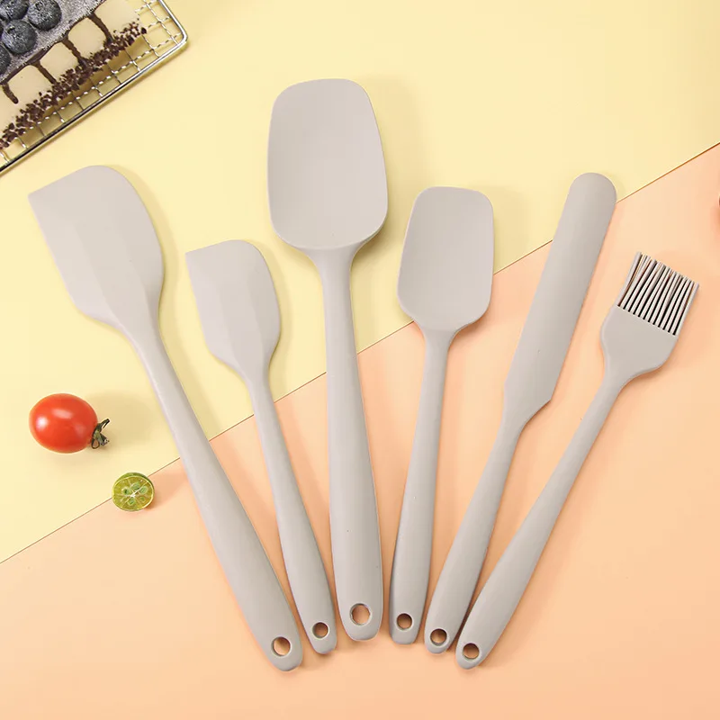 

1Pcs Cream Cake Silicone Baking Spatula Scraper Non-stick Kitchen Butter Pastry Blenders Salad Mixer Batter Pies Cooking Tools