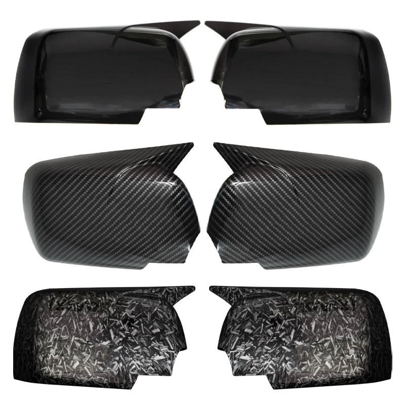 Black Side Mirror cover Caps Replacement New M Look Mirror Covers for BMW X5 E53 1999-2006