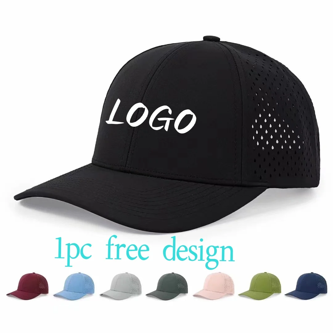 Customized Logo Baseball Cap Women Men Summer Sunshade Breathable Sun Hat Outdoor Quick-drying Mesh Adjustable Trucker Dad Hats