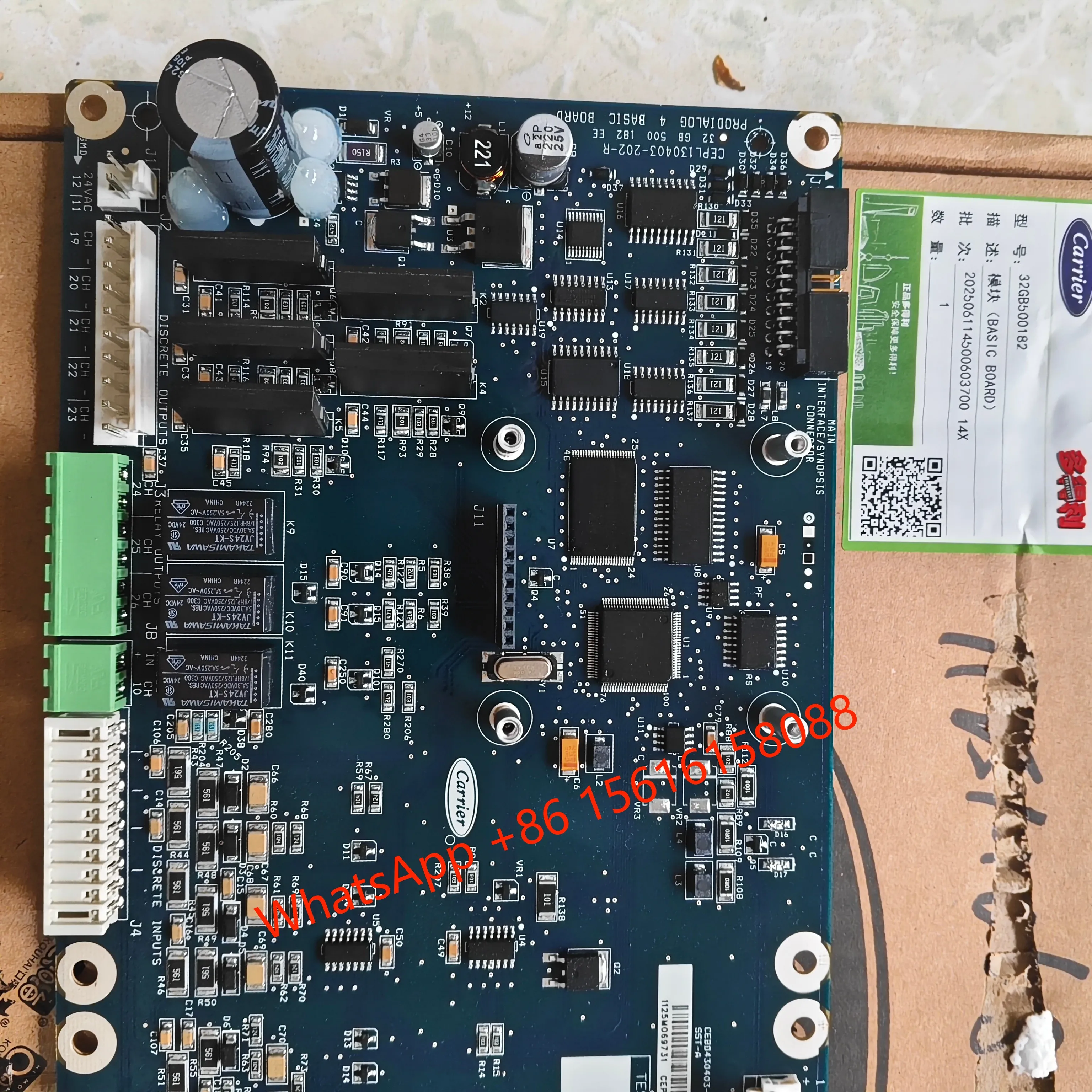 New for Carrier 30HXCHXY Central Air Conditioning Control Board 32GB500182EE, code CEPL130403-102