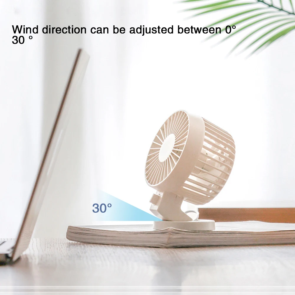 Foubotun-مروحة كهربائية صغيرة محمولة USB ، مروحة سطح مكتب شخصية ، تصميم شفرة طبقة مزدوجة ، مراوح واقفة للغرفة والتخييم