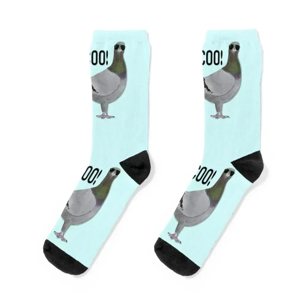 

Stay Coo, Pigeon Socks shoes christmas stocking New year's Antiskid soccer Socks Girl Men's