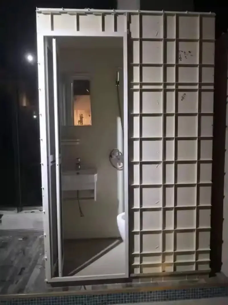 Fully-Equipped Sanitary Shower Room Prefabricated Shower Room Modular Bathroom One-Stop Prefab Bathroom Pods for Hotel