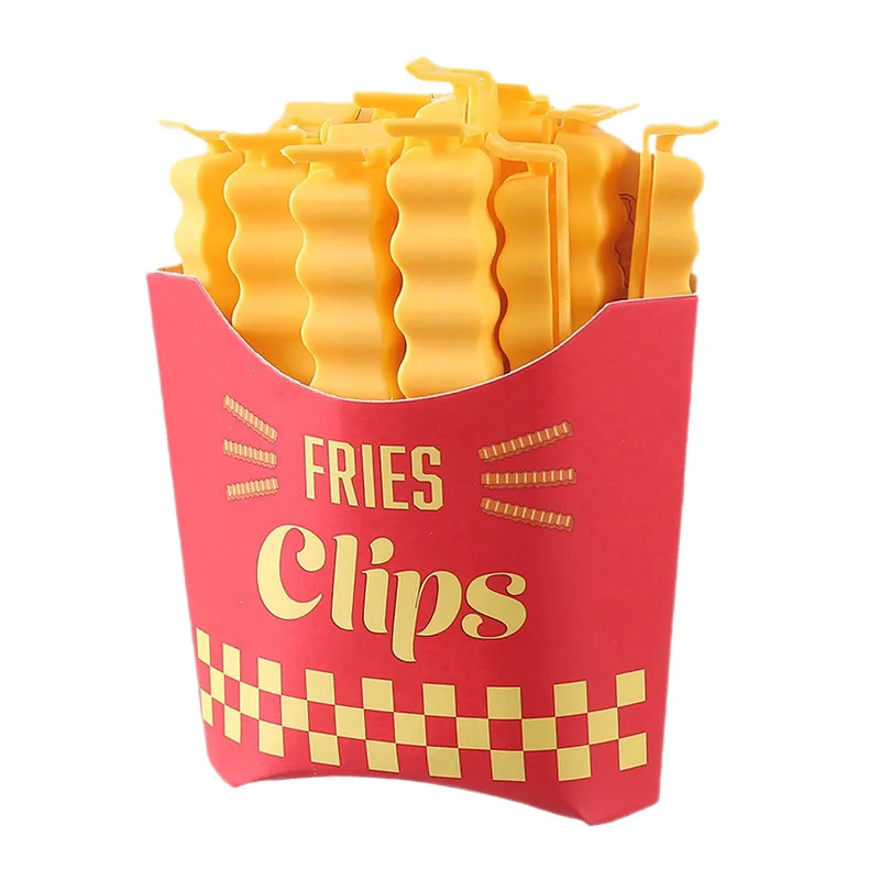 Lebensmittel-Verschlussclips Pommes-Frites-Clips Frischhalteclips für Verpackungen Küchen-Essentials