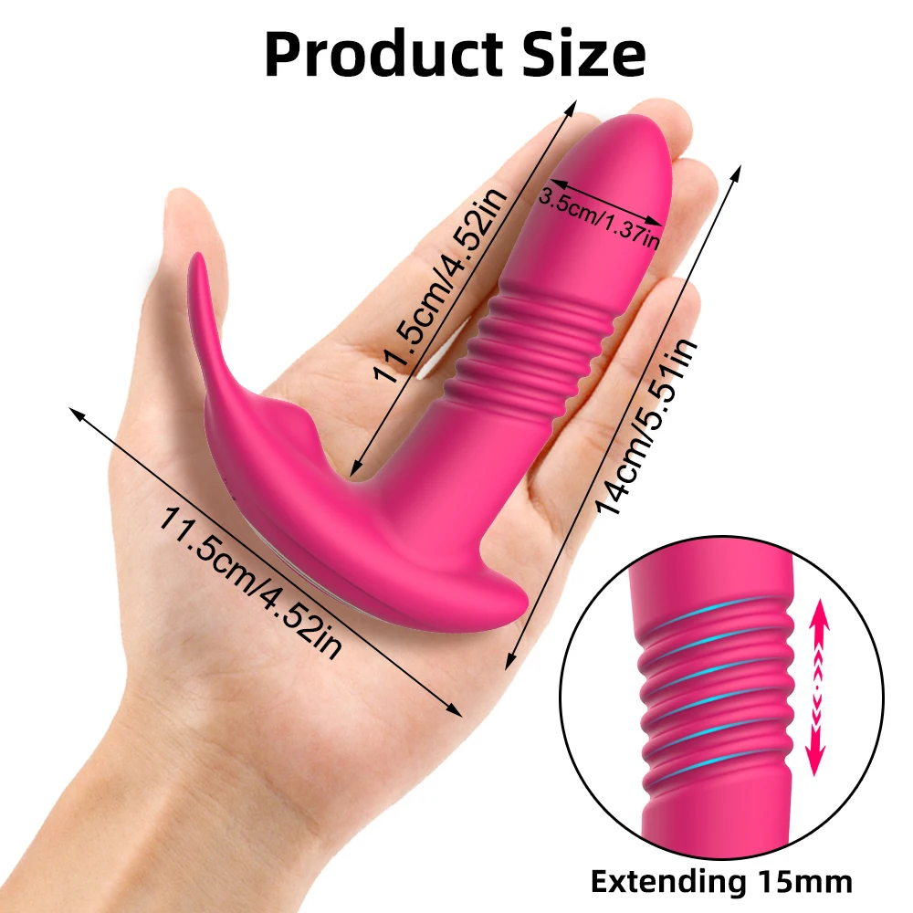 App Control Bluetooth Vibrator for Women Wearable Clitoris Stimulator G-spot Telescopic Dildo G Spot Female Masturbator Sex Toy