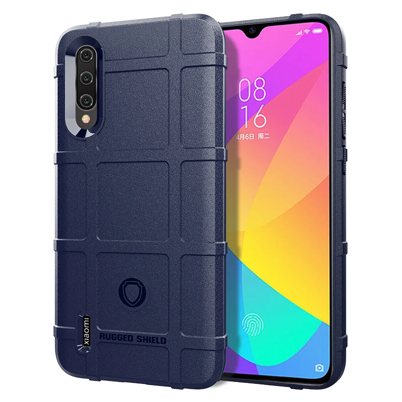 Armor Heavy Matte Soft Cover for Xiaomi 9 lite Mi 9 Lite Shockproof Shield Case for xiaomi Mi9 lite Anti Knock Silicone Cases