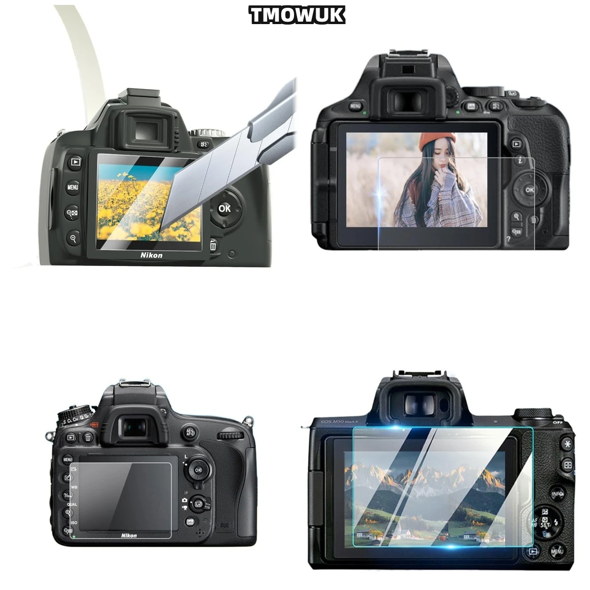 

For Nikon D5300 D54 D5500 D5300 D5600, Easy Installation 9H Hardness Screen Cover
