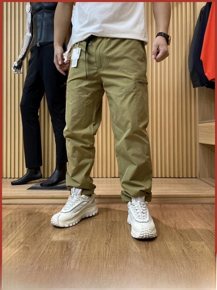 

Thiened Fce Outdoor Men's Casual Pants Straight Leg Windproof Warm Workwear Long Trousers Autumn Winter Faion Urban Sle